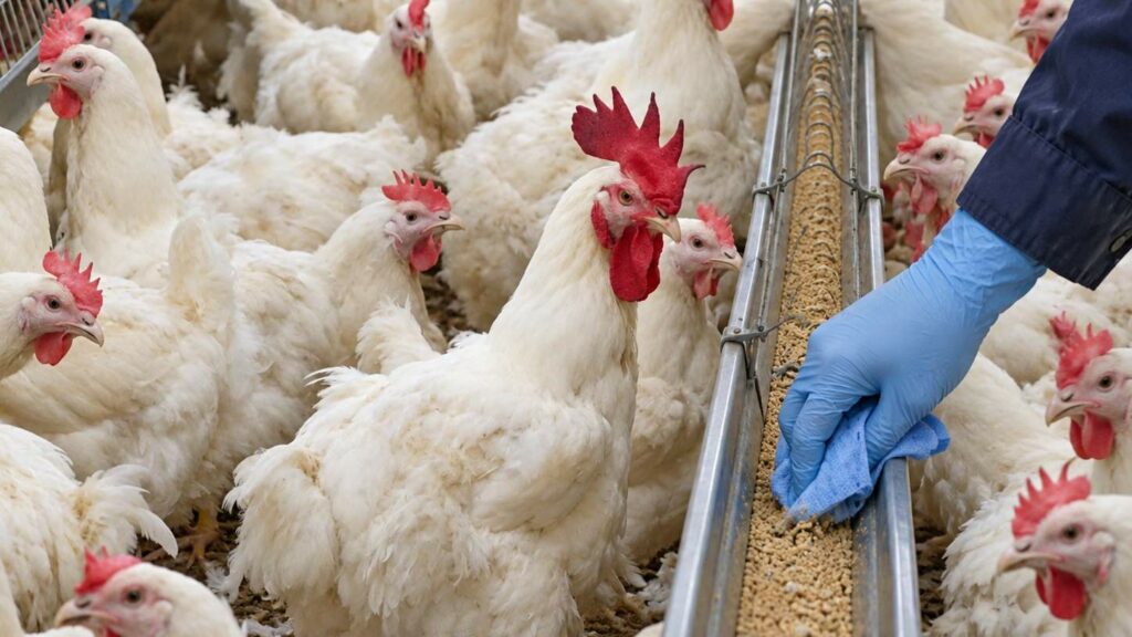 Prélèvement salmonelle en volailles reproductrices